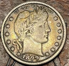 1899 Barber Quarter USA 🇺🇸 Historic Silver Coin 🔥 Higher Grade