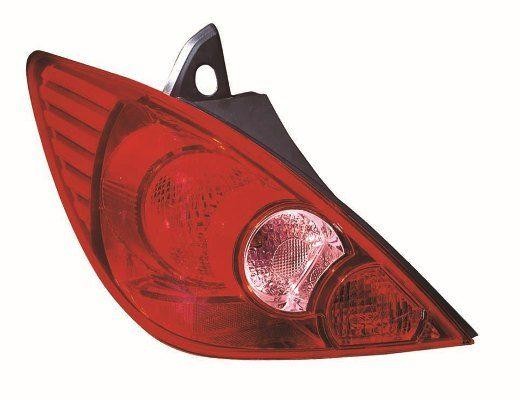 ABAKUS Tail Light 215-19K8L-LD-UE Left Red For Nissan, Without Bulb Holder