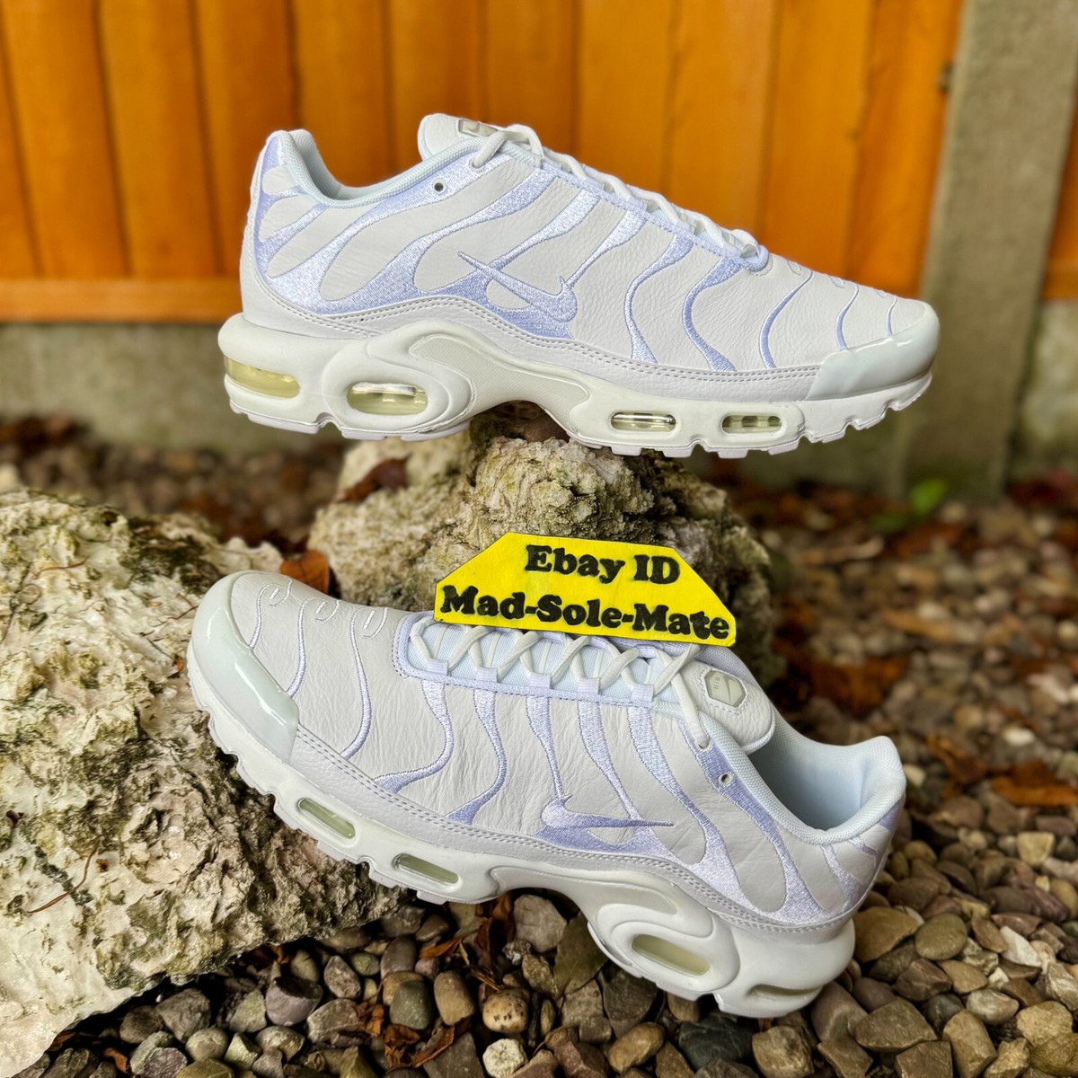nike air max plus leather white