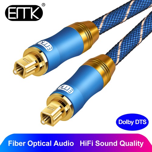 EMK Optical Audio Cable 5.1 Dolby Toslink Cable SPDIF Cable for
