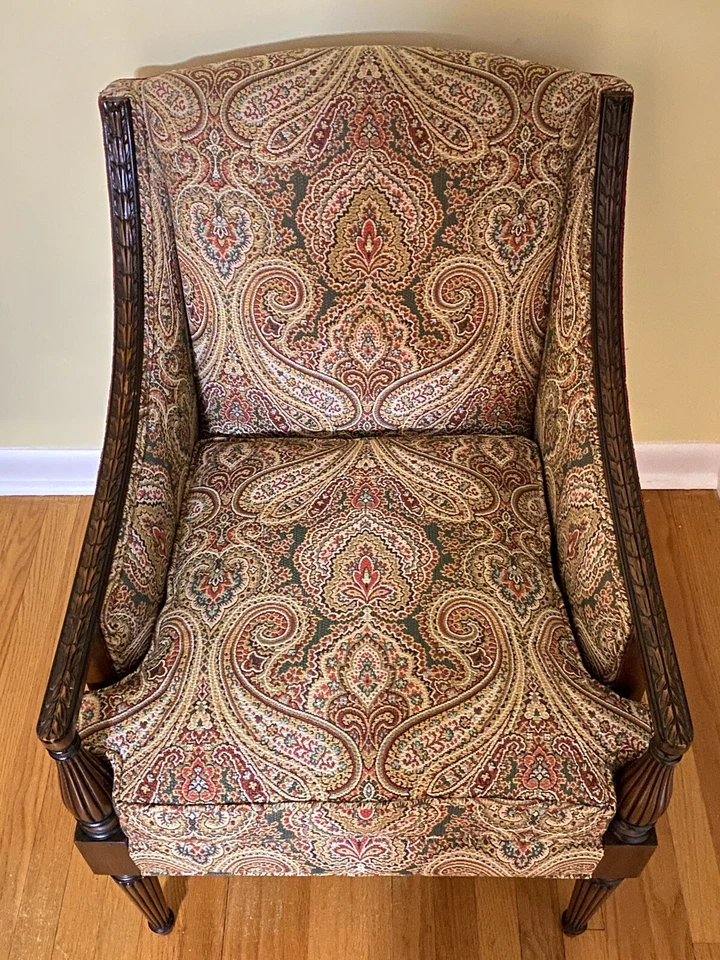 John Widdicomb ~ Sillón de salón vintage con acento ~ ¡EXCELENTE estado! Foto 2 de 4