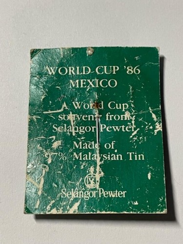 Vintage World Cup Mexico 1986 "Pique" Lapel Pin - By Selangor Pewter - Picture 2 of 5