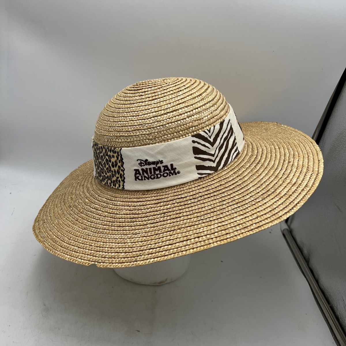 Disney Parks Animal Kingdom  Safari Straw Hat Vintage Walt Disney World Parks Animal Kingdom Sun Hat  main image 4