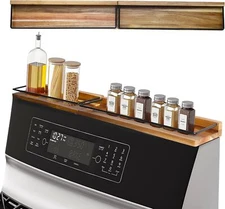 Stove Top Shelf, Magnetic Oven Shelf, Kitchen Storage Solution, 2pcs 15" Hard 