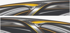 Auto Vehicle Car Truck Boat Side Half Wrap Vinyl Stickers Graphics Decals
