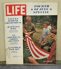 Vintage Life Magazine July 4 1970 Special Boy Scouts Cover - Coca Cola Ad Back