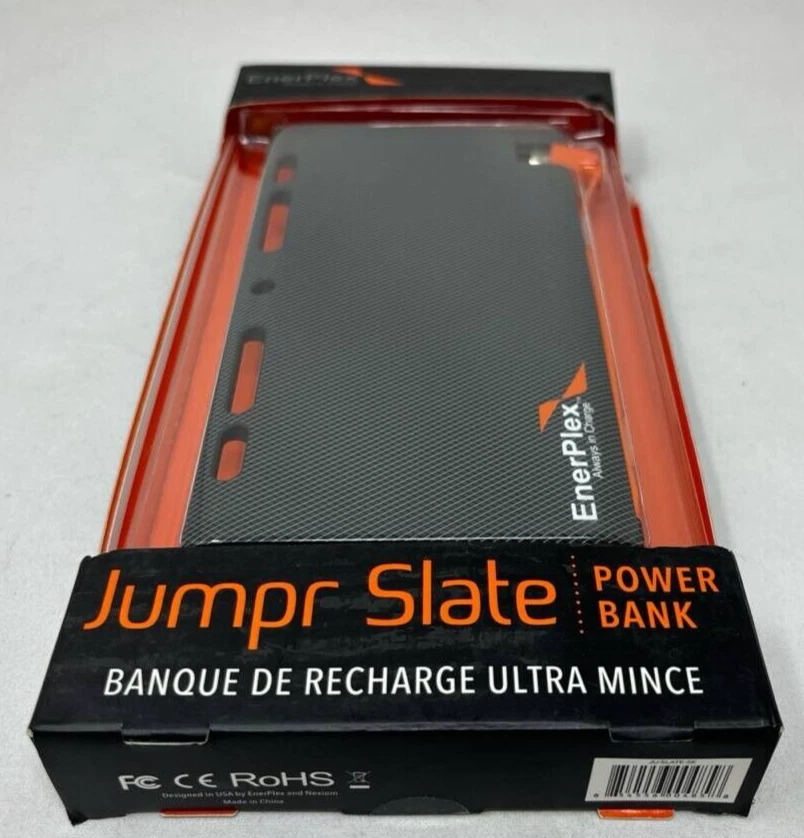 EnerPlex 5100mAh Jumpr 5k 蓝板移动电源适用于平板电脑手机摄像头音乐 GPS — 第 2/4 张图片
