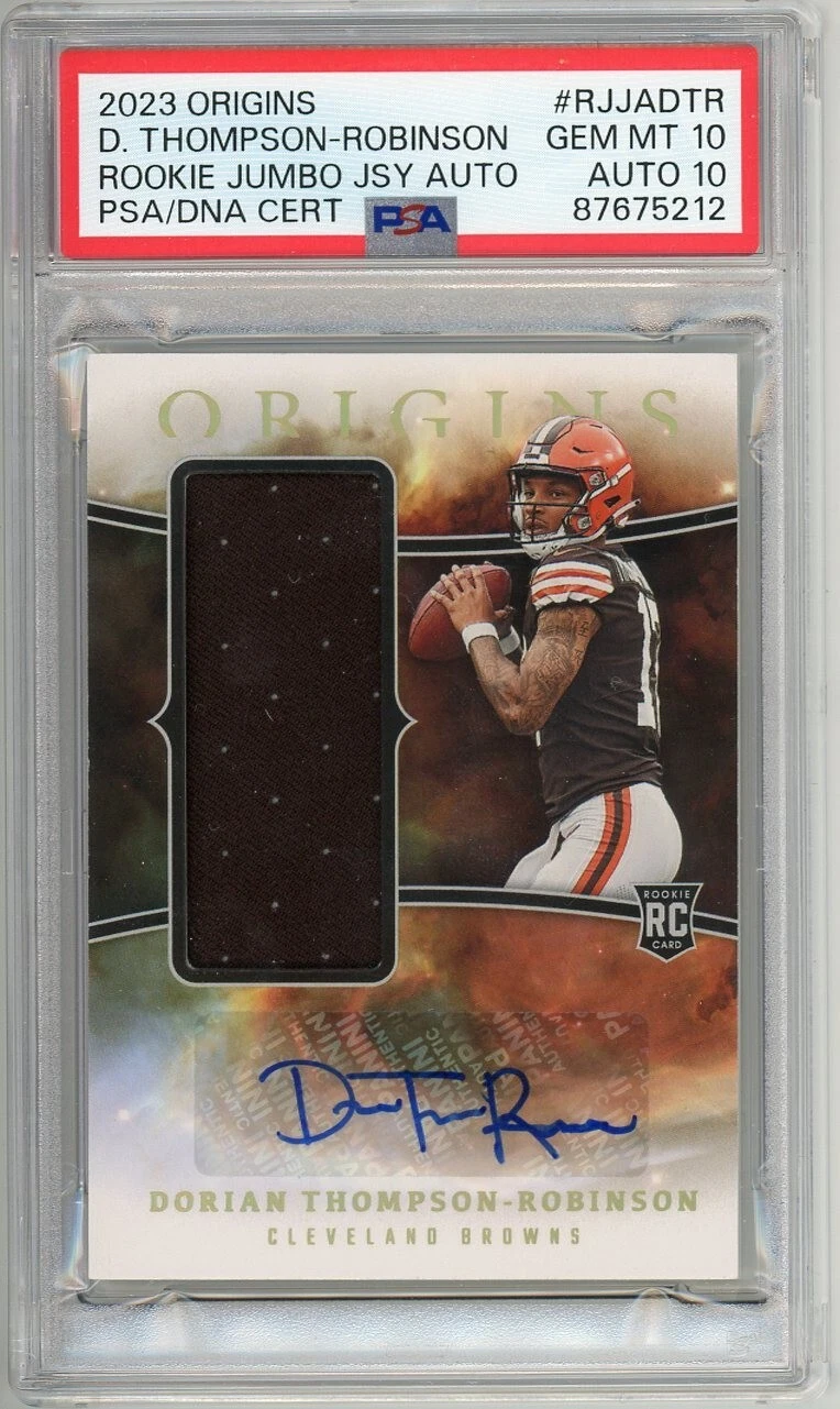 Dorian Thompson-Robinson Panini Origins Rookie Jumbo Jersey Autographs #RJJADTR Base