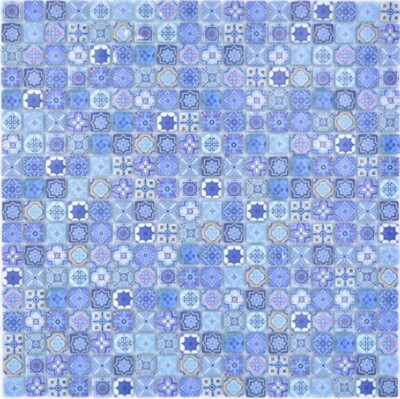 MOSAIQUE EN EMAUX DE VERRE 2.5 X 2.5 CM TABIT