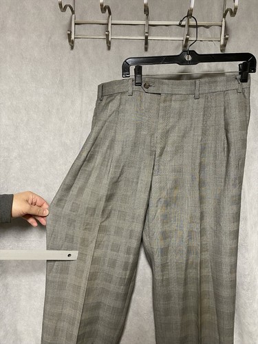 Ralph Lauren Suit Men 42XL Gray Glen Plaid 2 Btn Wool Office 35X34 Pants Luxury - Picture 18 of 23