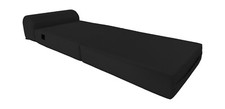 Sleeper Chair Folding Foam Beds, Portable Sofa Bed Sit Sleep 6 x 24 x 70 Black