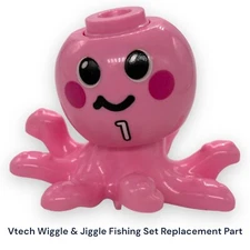 VTech Jiggle Giggle Fishing Set Toy Replacement Part Pink Octopus #1
