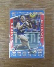 2012 AFL Teamcoach Best & Fairest card BF-17 Matthew Boyd - Western Bulldogs