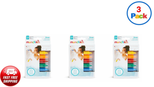 Munchkin Bath Crayons Set, 5 Crayons Per Pack - 3 Pack - 第 1/4 張圖片