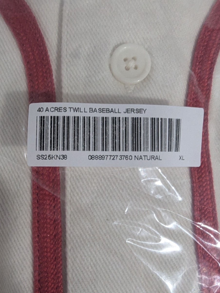 Supreme x 40 Acres Twill Baseball Jersey | eBay