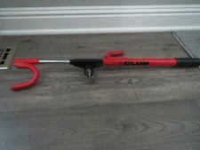 Vintage The Club Steering Wheel Lock Red Black W2 Keys Vintage The Club Steering Wheel Lock Red Black W2 Keys