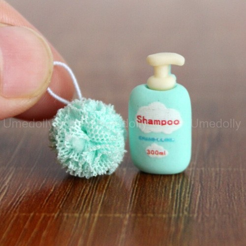 Dolls House 1:12TH Scale Miniature Cleaning Supplies Shampoo Washball Bathroom - Picture 11 of 15