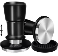 NEW Yuswko Coffee Tamper 53.3mm Spring-Loaded W/ 15lb 25lb 30lb Springs