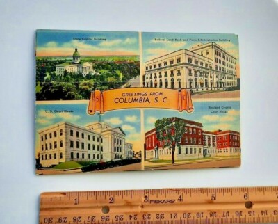 souvenir tobacco company Vintage Souvenir COLUMBIA SC Columbia Cigar & Tobacco Co Picture Book Folder