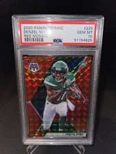 Mosaic NFL 2020 NY Jets Denzel Mims Red Mosaic Rookie Card *GEM MINT PSA 10*