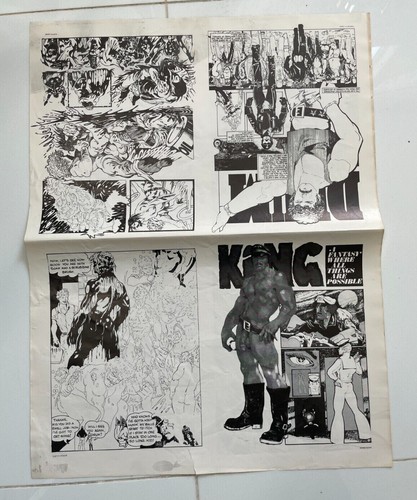 Drummer Magazine Comic Strip Insert Bill Ward DRUM KING Gay Interest Vintage