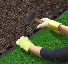 1m Lawn Edge Border with pegs Garden Edging For Paths Drives Flower Grass