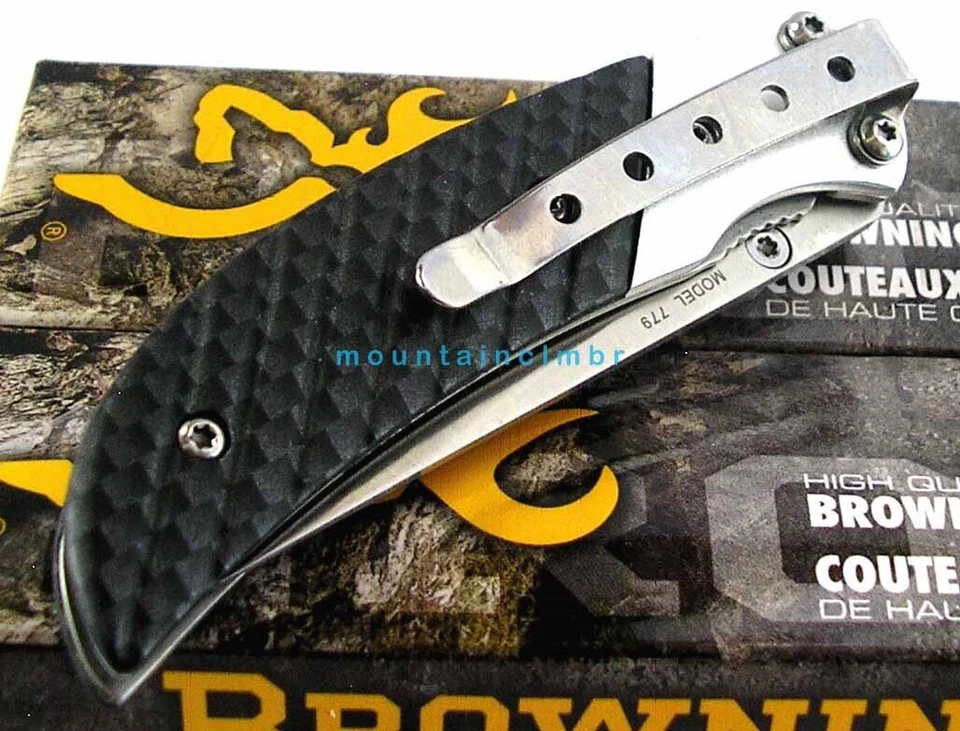 Cuchillo Browning Prism II PEQUEÑA Carpeta Fibra de Carbono Patrón Aluminio Hdl 5.6/3.25" Foto 4 de 4