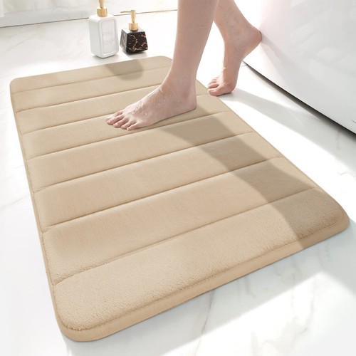 Non Slip Bath Mat Extra Large Bathroom Rug Toilet Pedestal Mats Water Absorbent - Picture 50 of 70