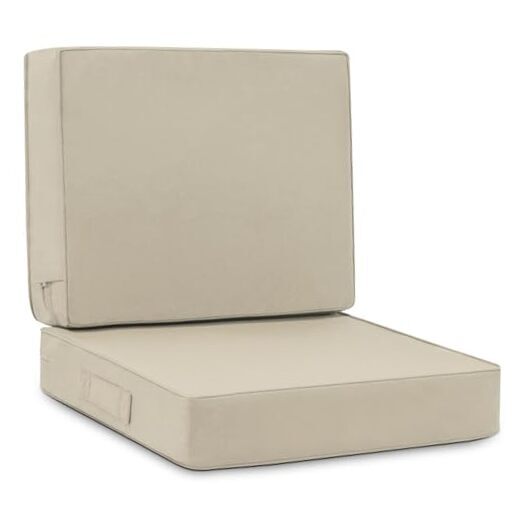 Deep Seat Patio Cushion Set 24 x 24 Inch Waterproof Outdoor Chair