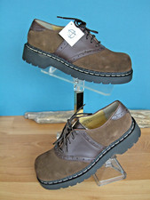 Anarchic vintage Brown/Brown suede Saddle Shoes US wms 9 NOS