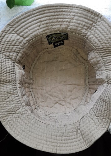 Vtg Fishing Bucket Hat Scala Mens Size Large Tan Brown TheOnlyOneOnline A+Cond - Picture 6 of 8