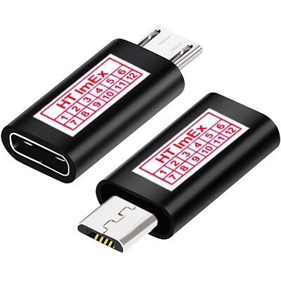 USB C auf micro USB Adapter USB 3.1 Typ C Buchse auf Micro 2.0 B Stecker