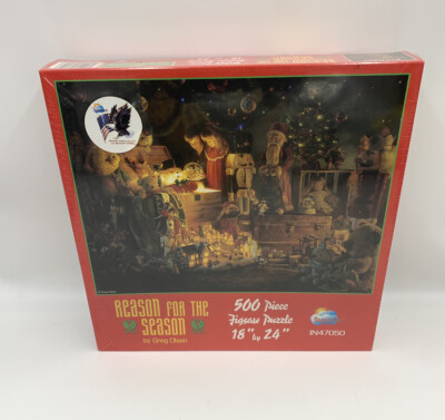 Reason for The Season SunsOut 500 Pieces New Puzzle Sealed Greg Olsen ChristmasH