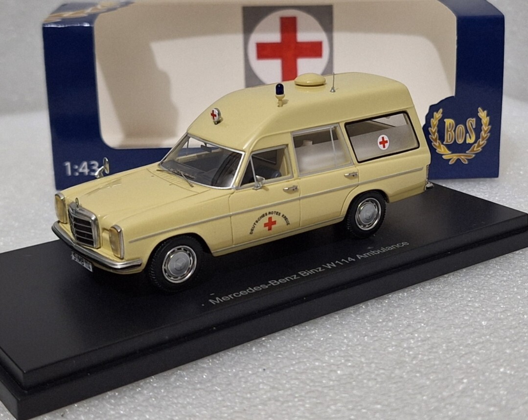 Mercedes-Benz (W114) Binz DRK Ambulance 1969 1:43 BoS Models