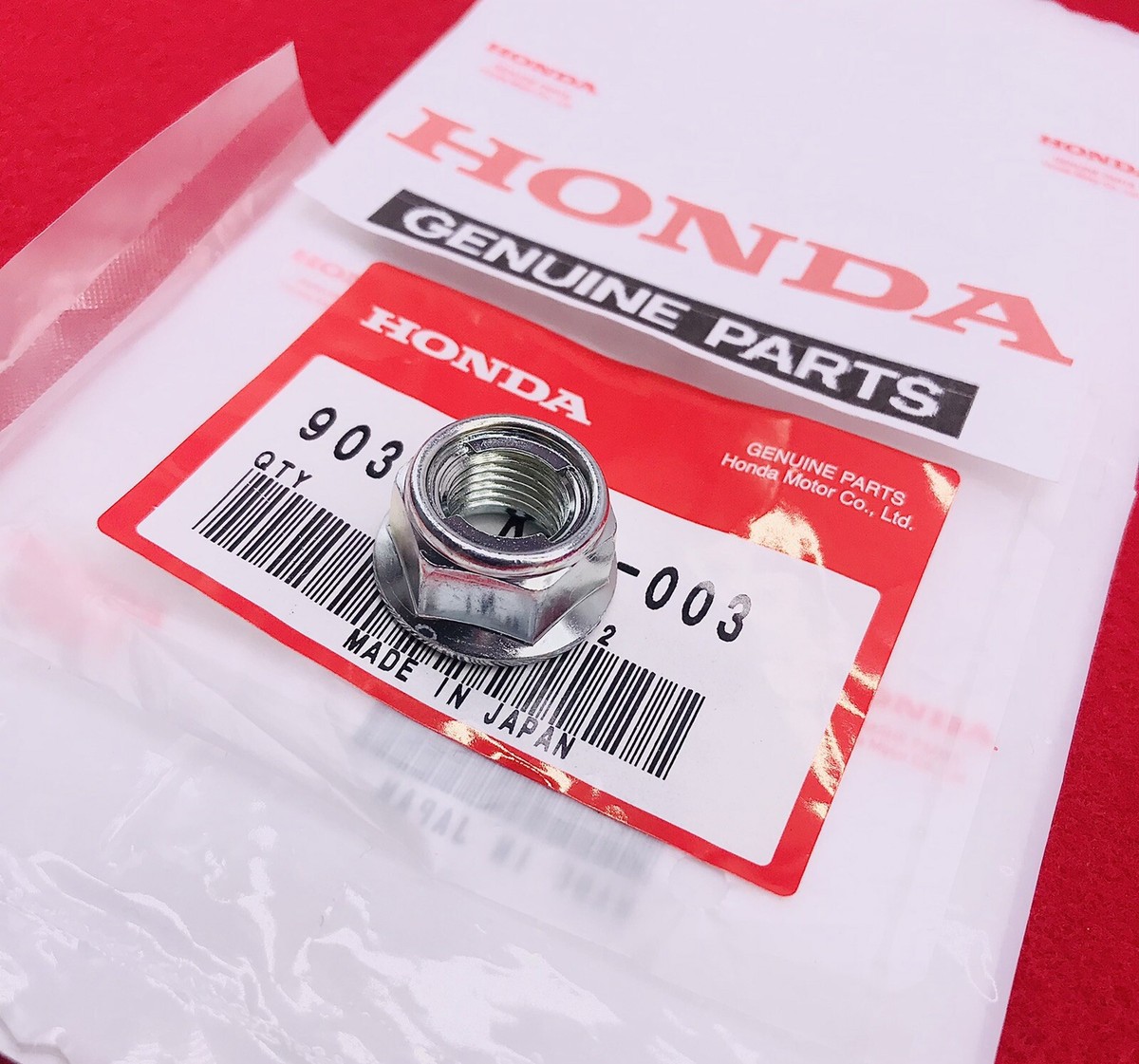 OEM HONDA 12MM FLANGE AXLE NUT XR50 XR70 XR80 XR100 FRONT OR REAR