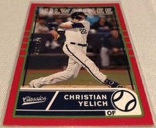 2020 Chronicles Classics Baseball Christian Yelich Milwaukee Brewers Red #'d 100