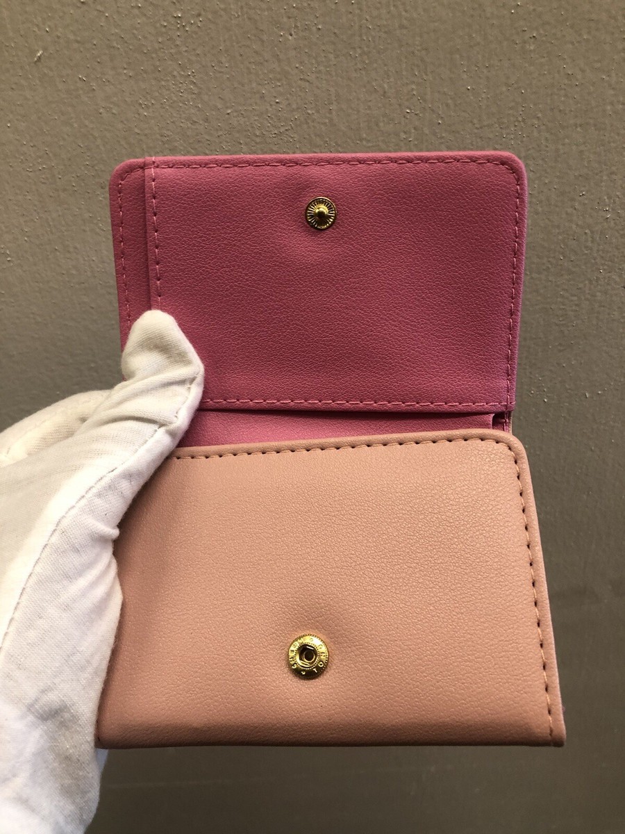 Jill Stuart Trifold Wallet Leather Logo Coin Purse Brand