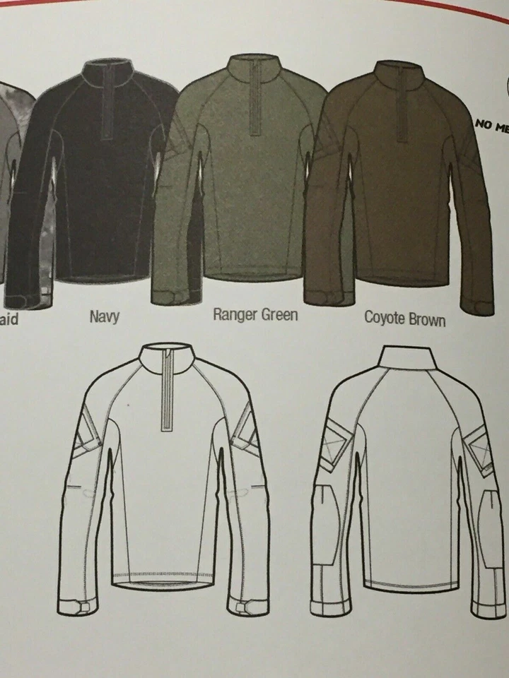 Kryptek Tactical 3 LS Zip Color: Dark Navy Large 19TACZLSNY5  - Image 3 of 4