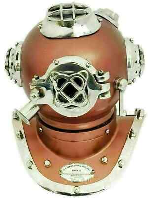 Antique Boston Diving Scuba SCA Divers US Navy Mark V Marine Deep Sea 6 ...