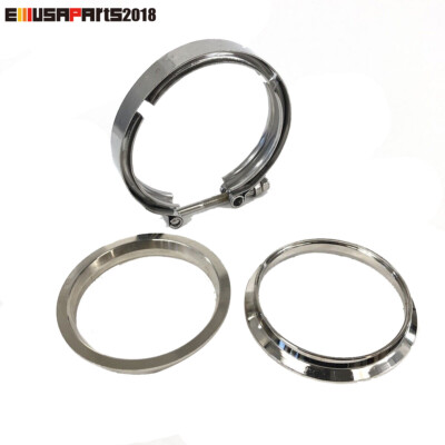 4'' I.D. V-band Flanges & Clamp Kit Stainless Steel for Turbo Header Exhaust