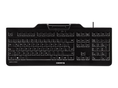 CHERRY ELECTRICAL JK-A0104EU-2 Black Smartcard TAA Compliant USB Keyboard