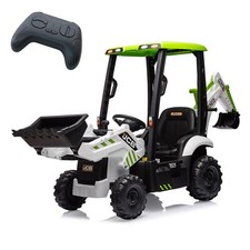 4 in 1 Ride On Toys Excavator  Bulldozer 12V Kids Electric Vehicle with Remote