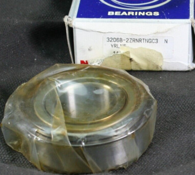 One (1) NSK 3206B-2ZRNRTNGC3 YRLN5 Angular Contact Bearing 30MM ID Germany NEW