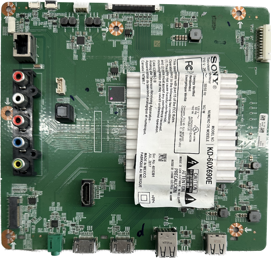 Sony 189721411 (814) A Main Board for KD60X690E eBay