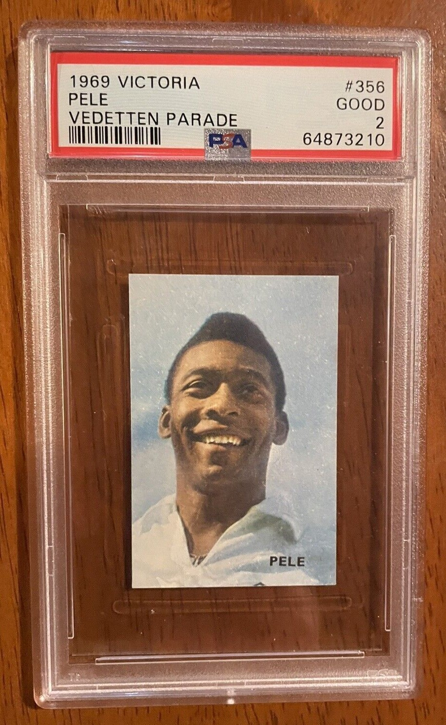 1969 Pele #356 PSA 2 Victoria Vedetten Parade Rare!!