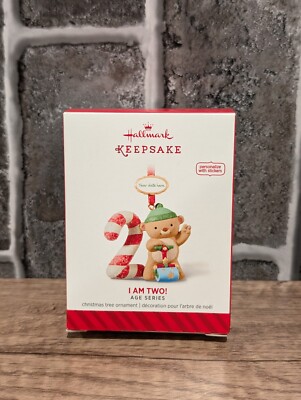 Hallmark Keepsake Baby's Christmas I AM TWO ornament 2014 Fill in own year H242