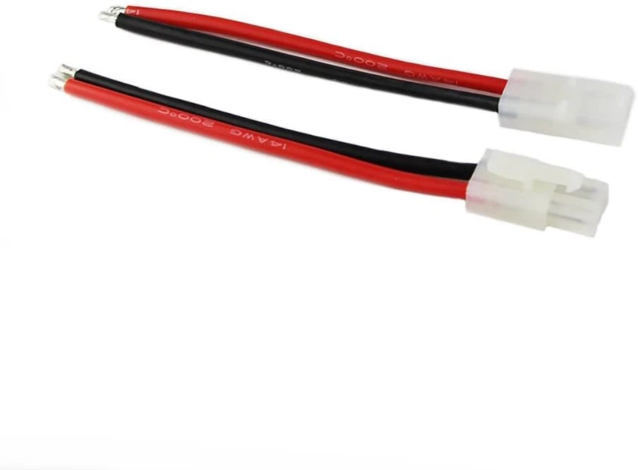 Juego de 3 cables adaptadores Tamiya 14AWG 10cm para baterías LiPo RC coches ... - Imagen 4 de 4