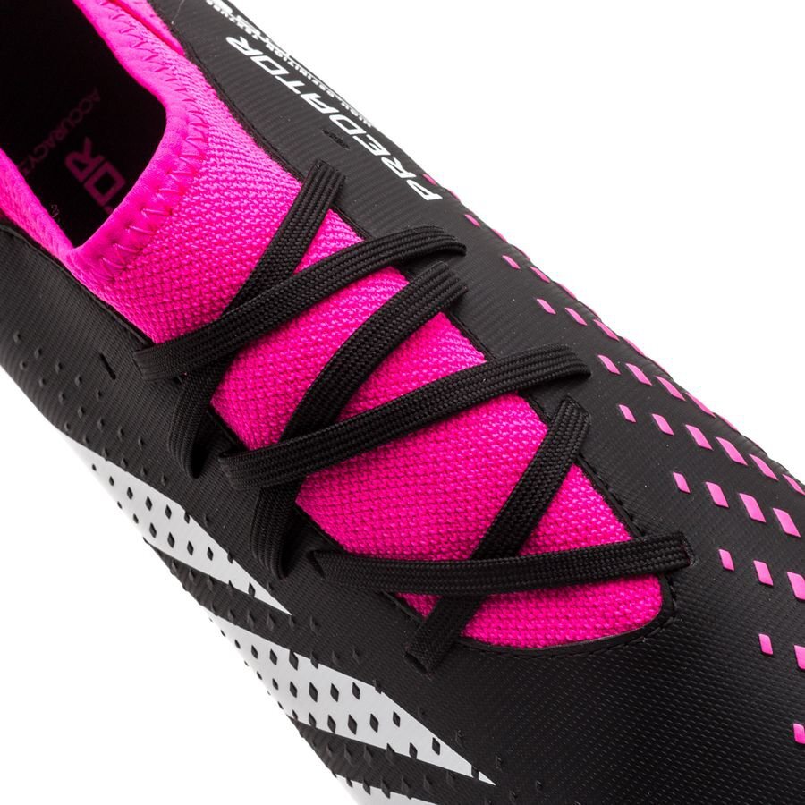 adidas Jr Predator Accuracy .3 FG Cleats - Shock Pink/Zero