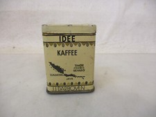 x-86234	Alte Idee Kaffee Miniatur Blech Dose H:ca.65mm,T:ca.35mm