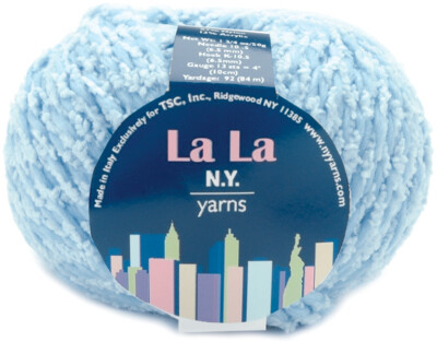 La La Yarn, Baby Blue, specialty knit & crochet yarn - NY Yarns #38076